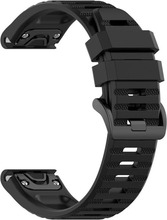 Fixed silikoonrihm Garmin QuickFit 22mm, must, FIXSST-QF22MM-BK