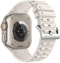 Forcell F-Design FA06 silikoonrihm Apple Watch 38/40/41 mm, valge