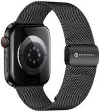 Forcell F-Design FA14 magnetiline roostevabast terasest rihm Apple Watch 42/44/45/49 mm, must