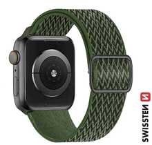 Swissten Nylon Band with Buckle Apple Watch 38/40/41 mm, roheline