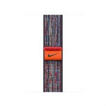 Kellarihm Apple Nike Sport Loop, 42mm, sinine/punane