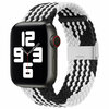 Hurtel punutud kangast rihm Apple Watch 38/40/41 mm, must ja valge