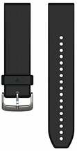 Garmin QuickFit 22mm silikoonrihm Approach S60, must/hõbe