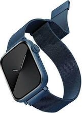 Uniq Dante roostevabast terasest rihm, Apple Watch 1/2/3/4/5/6/7/8/SE/SE2, 38/40/41mm, sinine
