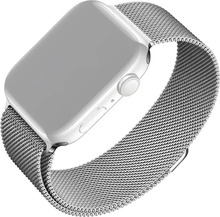 Kellarihm Fixed Mesh Apple Watch 42/44/45/46/49mm, hõbe