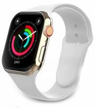 Swissten Silicone Band, Apple Watch 1/2/3/4/5/6/SE, 42-44mm, valge