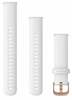 Garmin Venu 2S kellarihm 18mm, valge/roosakuldne