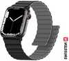 Swissten silikoonist magnetkinnitusrihm Apple Watch 38/40 mm, must/hall