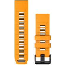 Garmin QuickFit 26mm silikoonrihm, Spark Orange/Graphite