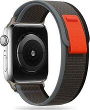 Tech-Protect Nylon rihm Apple Watch 4/5/6/7/8/SE/Ultra (42/44/45/49 mm), must/oranž