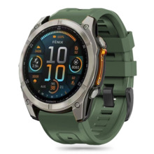 Tech-Protect silikoonrihm Garmin Fenix 5S/5S Plus/6S/6S Pro/7S/8 (43 mm), armee roheline