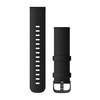 Garmin Quick Release Bands 22mm, must nahk Brushed Slate detailidega