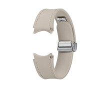 Samsung Galaxy Watch6/Watch5 D-Buckle Hybrid Eco-Leather Band, M/L, Etoupe