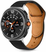 Tech-Protect Leatherfit rihm Samsung Galaxy Watch 40/44/46 mm, must