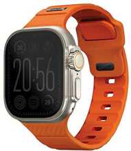 Uniq Stride FKM kummist rihm Apple Watch 42/44/45/49 mm, oranž