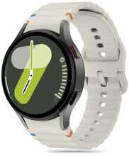 Tech-Protect silikoonist spordirihm Samsung Galaxy Watch 4/5/5 Pro/6/7/FE, beež