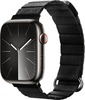 Crong Eclipse magnetiline nahast rihm Apple Watch 42/44/45/49 mm, must