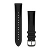 Garmin Quick Release Bands 20mm, must nahk, brushed slate
