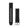Garmin Quickfit 22, Leather/FKM hybrid rihm, must/roheline