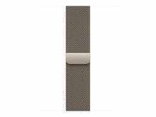 Kellarihm Apple Milanese Loop 42mm Natural, hõbe