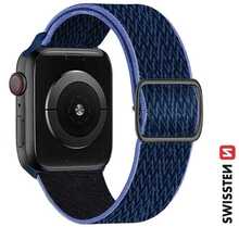 Swissten nailonrihm pandlaga Apple Watch 42/44/45/49 mm, lilla
