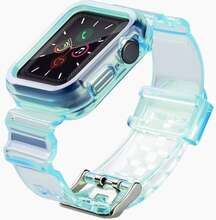 Hurtel silikoonist rihm Apple Watch 44mm, sinine