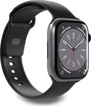 Puro Icon Silicone rihm Apple Watch 42/44/45/49 mm, must (2 tk)