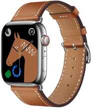 Forcell F-Design FA20 ökoloogilisest nahast rihm Apple Watch 38/40/41 mm, pruun