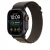 Apple Alpine Loop 49mm Dark Olive Large, Black Titanium Finish