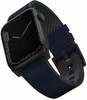 Kellarihm Uniq Straden Leather Hybrid Strap, Apple Watch 4/5/6/7/8/SE/SE2/Ultra, 42/44/45mm, sinine
