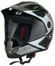 Mootorratta kiiver Speed X-Street, M, must/hall