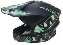 Mootorrattakiiver HD-806, XL (61-62 cm), must/roheline