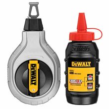 Märkenööri komplekt DeWalt DWHT47408, punane kriit, 30 m