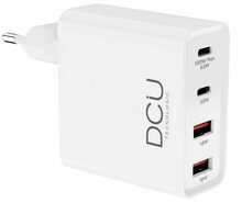 Laadija Dcu Tecnologic 37300770, 100W, 2x USB-A, 2x USB-C, valge