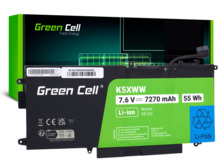 Sülearvuti aku Green Cell K5XWW, Dell Latitude 7390 2-in-1 5289 7389 jaoks