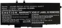 Sülearvuti aku CoreParts Dell MBXDE-BA0182, 61Wh, 7.6V, 8000mAh