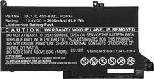 Sülearvuti aku CoreParts Dell, 41.04Wh, 11.4V, 3600mAh, Li-ion