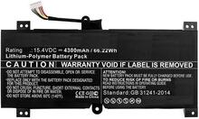 Sülearvuti aku CoreParts MBXAS-BA0180, 15.4V, 4300mAh, 66.22Wh