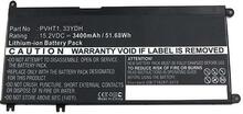 Sülearvuti aku Coreparts MBXDE-BA0093, Dell Inspiron 17 7000, 52Wh, 3400mAh, must