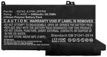 Sülearvuti aku CoreParts MBXDE-BA0238, Dell Latitude 12 5300, 38.76Wh, Li-Polymer