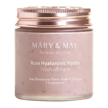 Niisutav näomask Mary & May Rose Hyaluronic Hydra Wash Off Pack, 125 g