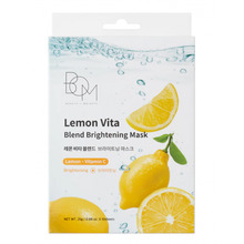 Lehtmaskid sidruniekstraktiga Bom Lemon Vita Blend Brightening Mask, 10 tk