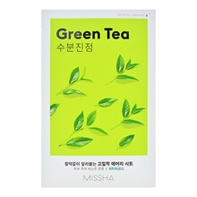 Näomask rohelise tee ekstraktiga Missha Airy Fit Sheet Mask Green Tea, 1 tk / 19 g