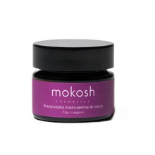 Puhastav kooriv näomask aktiivsöega Mokosh Fig, 15 ml