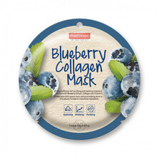 Näomask mustikaekstraktiga Purederm Blueberry Collagen Mask, 18 g