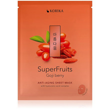Vananemisvastane kangasmask Korika Superfruits Goji, 25 g