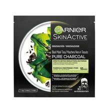 Näomask Garnier SkinActive Pure Charcoal Black Detox, 1 tk
