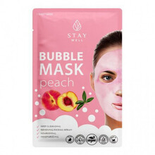 Sügavpuhastav, mahapestav näomask Stay Well Nourishing & Moisturizing Deep Cleansing Bubble Mask Peach, 1 tk