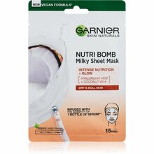 Näomask kookospiimaga Garnier Skin Naturals Nutri Bomb, 28 g