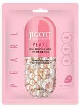 Lehtmask näole pärliekstraktiga Jigott Pearl Real Ampoule Mask, 27 ml